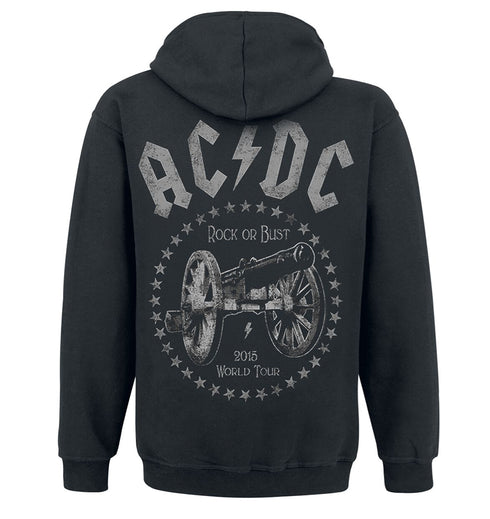 AC/DC - Zip Hoodie Rock or Bust / Kapuzenjacke